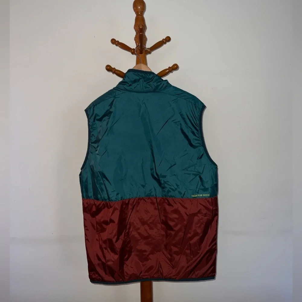 cotopaxi Teal, Green & Maroon Colorblock Packable Vest